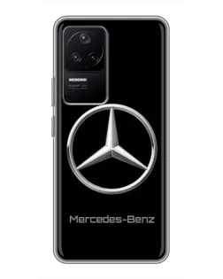 Чехол для Xiaomi POCO F4 (5G) с картинкой «Mercedes Silver Logo»