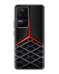 Чехол для Xiaomi POCO F4 (5G) с картинкой «Mercedes Carbon Grid»