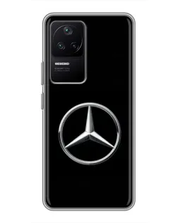 Чехол для Xiaomi POCO F4 (5G) с картинкой «Mercedes классический лого»