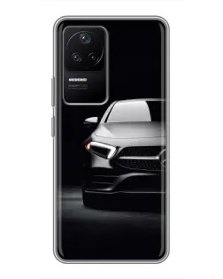 Чехол для Xiaomi POCO F4 (5G) с картинкой «Свет фар Mercedes»