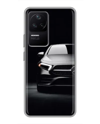 Чехол для Xiaomi POCO F4 (5G) с картинкой «Свет фар Mercedes»