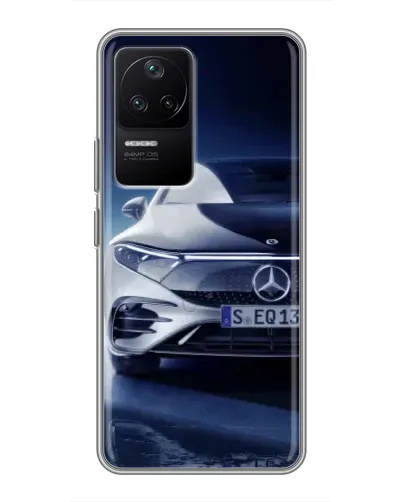 Чехол для Xiaomi POCO F4 (5G) с картинкой «Mercedes EQ — будущее»