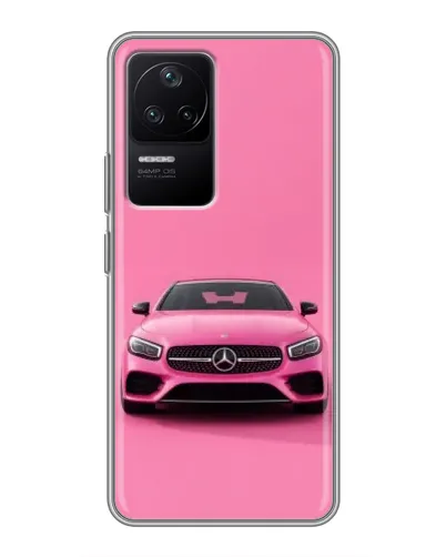 Чехол для Xiaomi POCO F4 (5G) с картинкой «Розовый Mercedes AMG» Чехол для Xiaomi POCO F4 (5G) с картинкой «Розовый Mercedes AMG»