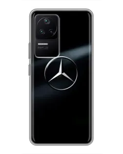 Чехол для Xiaomi POCO F4 (5G) с картинкой «Mercedes на металле» Чехол для Xiaomi POCO F4 (5G) с картинкой «Mercedes на металле»