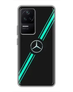 Чехол для Xiaomi POCO F4 (5G) с картинкой «Спортивные линии Mercedes» Чехол для Xiaomi POCO F4 (5G) с картинкой «Спортивные линии Mercedes»