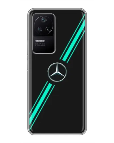 Чехол для Xiaomi POCO F4 (5G) с картинкой «Спортивные линии Mercedes» Чехол для Xiaomi POCO F4 (5G) с картинкой «Спортивные линии Mercedes»