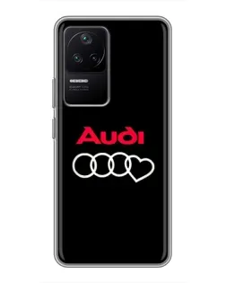 Чехол для Xiaomi POCO F4 (5G) с картинкой «Логотип Audi Heart» Чехол для Xiaomi POCO F4 (5G) с картинкой «Логотип Audi Heart»
