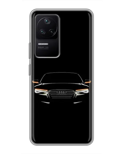 Чехол для Xiaomi POCO F4 (5G) с картинкой «Audi — ночной контур»