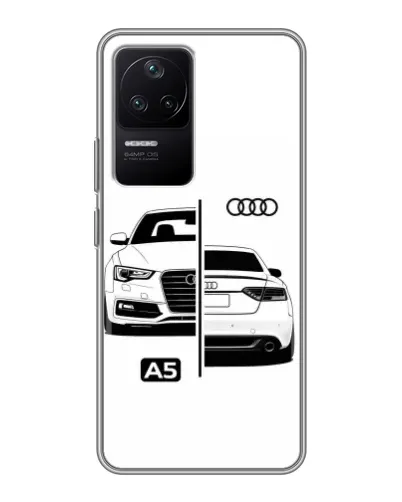 Чехол для Xiaomi POCO F4 (5G) с картинкой «Audi — контрастный дизайн»