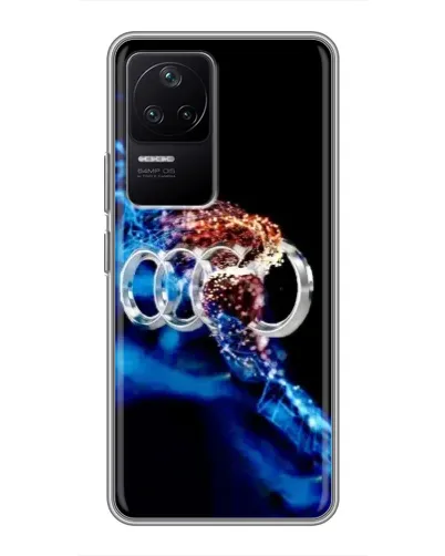 Чехол для Xiaomi POCO F4 (5G) с картинкой «Энергия лого Audi»