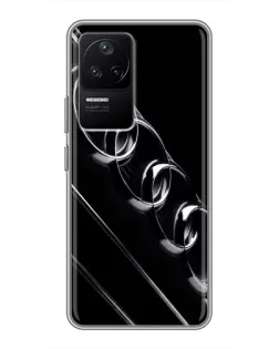 Чехол для Xiaomi POCO F4 (5G) с картинкой «Audi — абстрактные кольца»