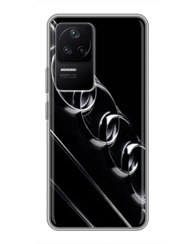 Чехол для Xiaomi POCO F4 (5G) с картинкой «Audi — абстрактные кольца»