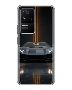 Чехол для Xiaomi POCO F4 (5G) с картинкой «Lamborghini золотые линии» Чехол для Xiaomi POCO F4 (5G) с картинкой «Lamborghini золотые линии»