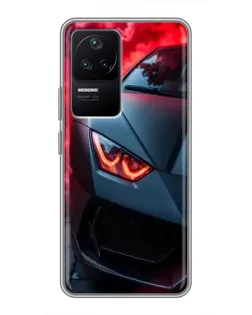 Чехол для Xiaomi POCO F4 (5G) с картинкой «Lamborghini красное сияние» Чехол для Xiaomi POCO F4 (5G) с картинкой «Lamborghini красное сияние»
