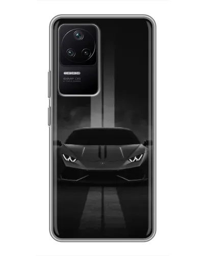 Чехол для Xiaomi POCO F4 (5G) с картинкой «Lamborghini симметрия дорог» Чехол для Xiaomi POCO F4 (5G) с картинкой «Lamborghini симметрия дорог»