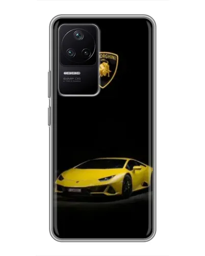Чехол для Xiaomi POCO F4 (5G) с картинкой «Lamborghini желтый акцент» Чехол для Xiaomi POCO F4 (5G) с картинкой «Lamborghini желтый акцент»