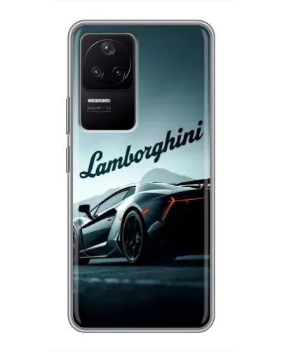 Чехол для Xiaomi POCO F4 (5G) с картинкой «Классическая надпись Lamborghini» Чехол для Xiaomi POCO F4 (5G) с картинкой «Классическая надпись Lamborghini»