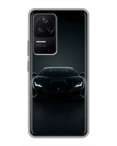 Чехол для Xiaomi POCO F4 (5G) с картинкой «Черный Lamborghini Aventador» Чехол для Xiaomi POCO F4 (5G) с картинкой «Черный Lamborghini Aventador»