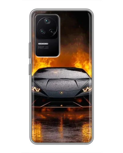 Чехол для Xiaomi POCO F4 (5G) с картинкой «Lamborghini в огне» Чехол для Xiaomi POCO F4 (5G) с картинкой «Lamborghini в огне»