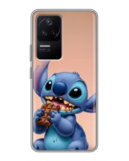 Чохол для Xiaomi POCO F4 (5G) з картинкою «Стіч їсть шоколад»