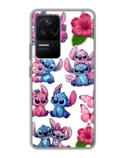 Чохол для Xiaomi POCO F4 (5G) з картинкою «Стікери Stitch та Angel»