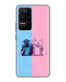 Чохол для Xiaomi POCO F4 (5G) з картинкою «Stitch та Angel Love»