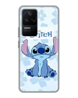 Чохол для Xiaomi POCO F4 (5G) з картинкою «Stitch серед квітів»