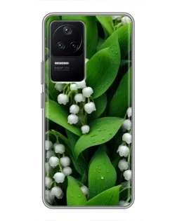 Чехол для Xiaomi POCO F4 (5G) с картинкой «Ландыши в зелени»