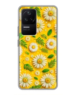 Чехол для Xiaomi POCO F4 (5G) с картинкой «Ромашковое солнце»
