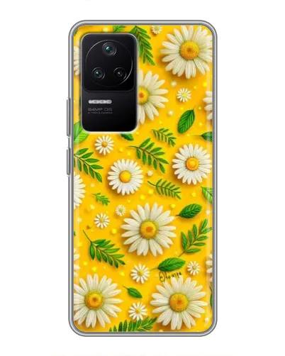 Чехол для Xiaomi POCO F4 (5G) с картинкой «Ромашковое солнце»