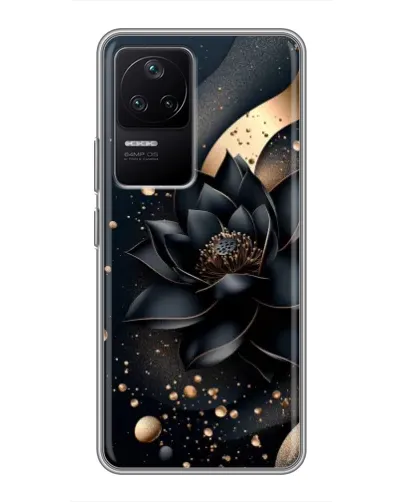 Чехол для Xiaomi POCO F4 (5G) с картинкой «Черный лотос»