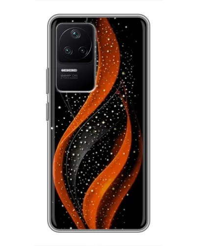 Чехол для Xiaomi POCO F4 (5G) с картинкой «Огненная звездная волна»