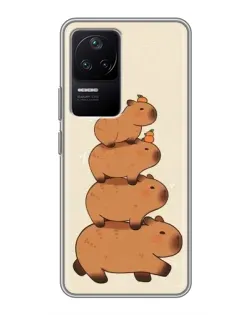Чехол для Xiaomi POCO F4 (5G) с картинкой «Башня из капибар» Чехол для Xiaomi POCO F4 (5G) с картинкой «Башня из капибар»