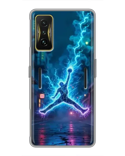 Чохол для Xiaomi POCO F4 GT з картинкою «Jordan Gold Jumpman»