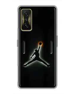 Чохол для Xiaomi POCO F4 GT з картинкою «Jordan Gradient Logo»