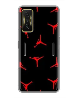 Чохол для Xiaomi POCO F4 GT з картинкою «Jordan Red Pattern»