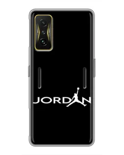 Чохол для Xiaomi POCO F4 GT з картинкою «Jordan White Logo»