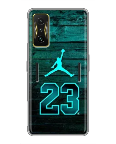 Чохол для Xiaomi POCO F4 GT з картинкою «Jordan Cyan 23»