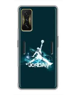 Чохол для Xiaomi POCO F4 GT з картинкою «Jordan Blue Fire»