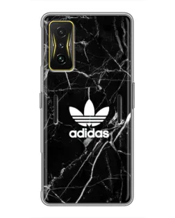Чохол для Xiaomi POCO F4 GT з картинкою «Білий мармур Adidas»