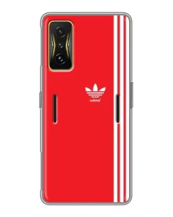 Чохол для Xiaomi POCO F4 GT з картинкою «Червоний мінімалізм Adidas»