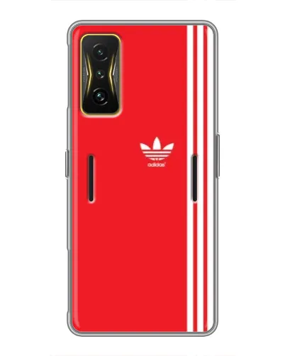 Чохол для Xiaomi POCO F4 GT з картинкою «Червоний мінімалізм Adidas»