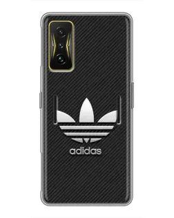 Чохол для Xiaomi POCO F4 GT з картинкою «Adidas Карбонова текстура»