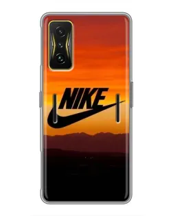 Чехол для Xiaomi POCO F4 GT с картинкой «Nike — вечерний горизонт»
