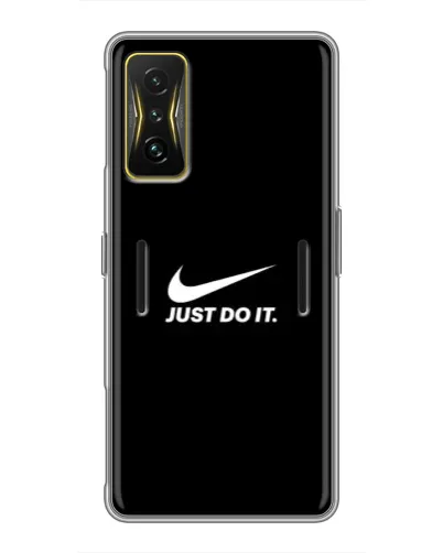 Чехол для Xiaomi POCO F4 GT с картинкой «Минимализм от Nike»