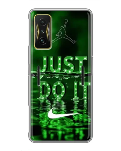 Чехол для Xiaomi POCO F4 GT с картинкой «Зеленый неоновый Nike»