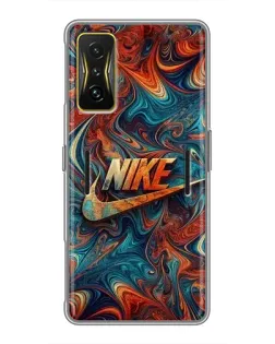 Чехол для Xiaomi POCO F4 GT с картинкой «Nike в абстракции»
