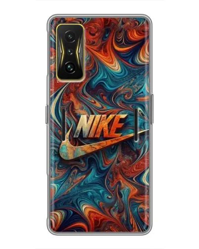 Чехол для Xiaomi POCO F4 GT с картинкой «Nike в абстракции»