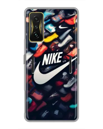 Чехол для Xiaomi POCO F4 GT с картинкой «Коллекция кроссовок Nike»
