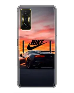 Чехол для Xiaomi POCO F4 GT с картинкой «Nike и суперкар»